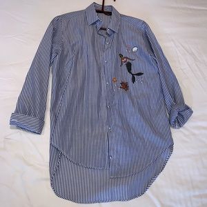 Zara Button Down Top